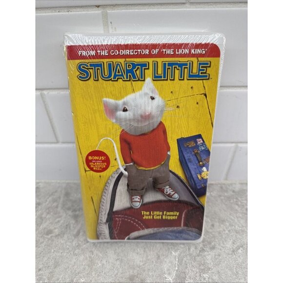 Stuart Little VHS 2000 Clamshell Case BLOOPERS BONUS Sealed - Picture 1 of 6